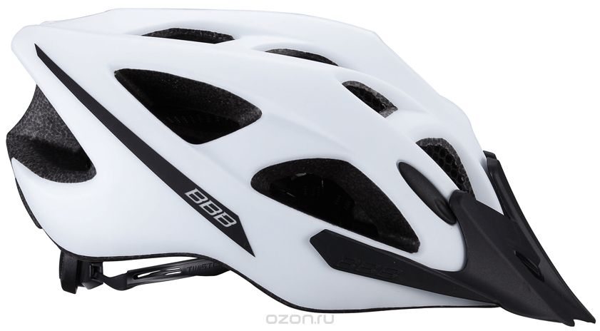   BBB 2015 helmet Elbrus with visor matt white.  L (57-63 )